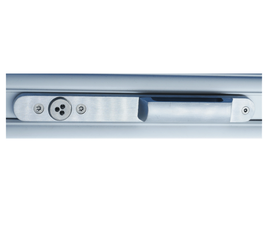 Anodised Aluminum Window Handle with Tri-Pin Release