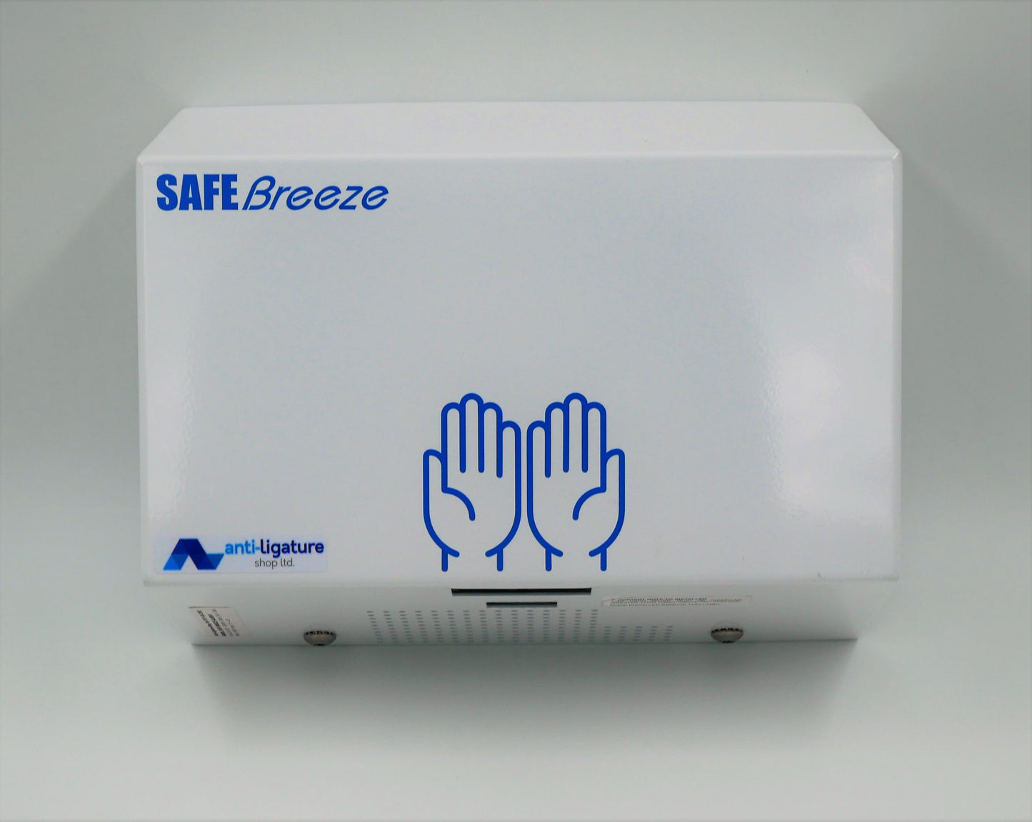 Safe Breeze Anti Ligature Hand Dryer front view 