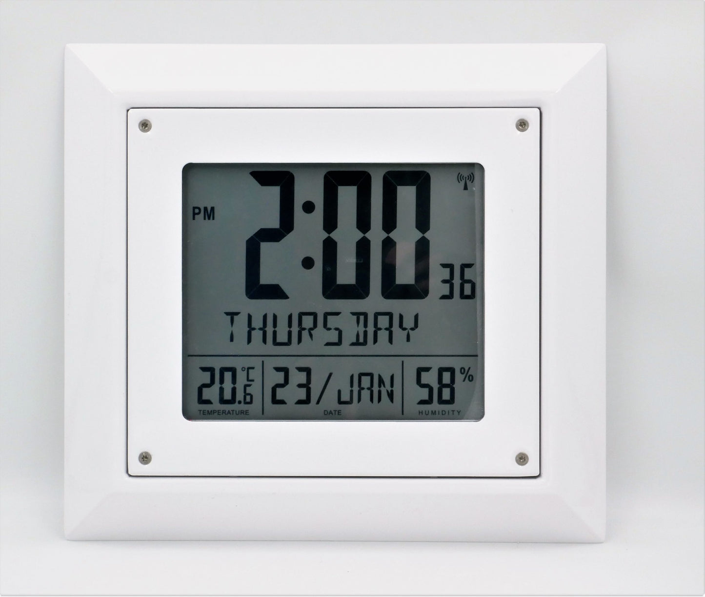 Reduced-Ligature Digital Safe Clock – Battery Operated