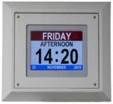 Reduced-Ligature Mains Powered Safe Clock – Digital/Analogue